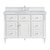 James Martin Furniture Lorelai 48'' Single Vanity, Bright White w/ 3 cm (1-3/8'') Thick Carrara White Marble Top and Rectangle Undermount Sink Product View