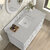 James Martin Furniture Lorelai 48'' Single Vanity, Bright White w/ 3 cm (1-3/8'') Thick Eternal Serena Quartz Top and Rectangle Undermount Sink Overhead Top View