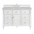 James Martin Furniture Lorelai 48'' Single Vanity, Bright White w/ 3 cm (1-3/8'') Thick Victorian Silver Quartz Top and Rectangle Undermount Sink Product View