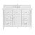 James Martin Furniture Lorelai 48'' Single Vanity, Bright White w/ 3 cm (1-3/8'') Thick White Zeus Quartz Top and Rectangle Undermount Sink Product View