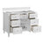 James Martin Furniture Lorelai 48'' Single Vanity, Bright White Base Cabinet Only Product View