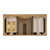 James Martin Furniture Lorelai 48'' Single Vanity, Light Natural Oak Base Cabinet Only Overhead View