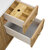 James Martin Furniture Lorelai 48'' Single Vanity, Light Natural Oak Base Cabinet Only Overhead Drawer View