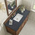 James Martin Furniture Lorelai 48'' Single Vanity, Mid-Century Walnut w/ 3 cm (1-3/8'') Thick Charcoal Soapstone Quartz Top and Rectangle Undermount Sink Overhead Top View