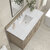 James Martin Furniture Lorelai 48'' Single Vanity, Whitewashed Oak w/ 3 cm (1-3/8'') Thick Arctic Fall Solid Surface Top and Rectangle Undermount Sink Overhead Top View