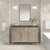 James Martin Furniture Lorelai 48'' Single Vanity, Whitewashed Oak w/ 3 cm (1-3/8'') Thick Charcoal Soapstone Quartz Top and Rectangle Undermount Sink Installed View