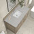 James Martin Furniture Lorelai 48'' Single Vanity, Whitewashed Oak w/ 3 cm (1-3/8'') Thick Eternal Serena Quartz Top and Rectangle Undermount Sink Overhead Top View
