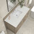 James Martin Furniture Lorelai 48'' Single Vanity, Whitewashed Oak w/ 3 cm (1-3/8'') Thick Lime Delight Quartz Top and Rectangle Undermount Sink Overhead Top View