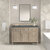 James Martin Furniture Lorelai 48'' Single Vanity, Whitewashed Oak w/ 3 cm (1-3/8'') Thick Parisien Blue Quartz Top and Rectangle Undermount Sink Installed View