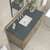 James Martin Furniture Lorelai 48'' Single Vanity, Whitewashed Oak w/ 3 cm (1-3/8'') Thick Parisien Blue Quartz Top and Rectangle Undermount Sink Overhead Top View