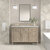 James Martin Furniture Lorelai 48'' Single Vanity, Whitewashed Oak w/ 3 cm (1-3/8'') Thick Victorian Silver Quartz Top and Rectangle Undermount Sink Installed View