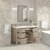 James Martin Furniture Lorelai 48'' Single Vanity, Whitewashed Oak w/ 3 cm (1-3/8'') Thick White Zeus Quartz Top and Rectangle Undermount Sink Opened View
