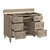 James Martin Furniture Lorelai 48'' Single Vanity, Whitewashed Oak Base Cabinet Only Opened View