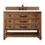 James Martin Furniture Malibu 48'' Single Vanity in Honey Alder w/ 3cm (1-3/8'') Thick White Zeus Quartz Top