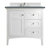 James Martin Furniture Palisades 36'' Single Vanity in Bright White with 3cm (1-3/8'' ) Thick Cala Blue Quartz Top and Rectangle Undermount Sink