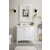 James Martin Furniture Palisades 36'' Single Vanity in Bright White w/ 3cm (1-3/8'') Thick White Zeus Quartz Top