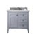 James Martin Furniture 36" Silver Gray w/ Carrara Marble Top Front Product View