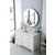 James Martin Furniture Palisades 48'' Bright  White w/ White Zeus Top Opened View