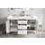 James Martin Furniture Palisades 60'' Bright White w/ White Zeus Top Angle View