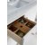 James Martin Furniture Bright White w/ Arctic Fall Top Drawer Opened View