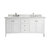 James Martin Furniture Palisades 72''  Double Vanity in Bright White with 3cm (1-3/8'' ) Thick Ethereal Noctis Quartz Top and Rectangle Undermount Sinks