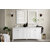 James Martin Furniture Palisades 72'' Bright White w/ White Zeus Top Front View