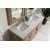 James Martin Furniture Whitewashed Walnut w/ Carrara Marble Top Overhead View