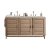 James Martin Furniture Whitewashed Walnut w/ Arctic Fall Top Front Product View