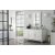 James Martin Furniture 60" Cottage White w/ Carrara Marble Top Angle View