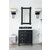 James Martin Furniture Brittany 30'' Black Onyx w/ White Zeus Top Front View