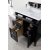 James Martin Furniture Black Onyx w/ Carrara Marble Top Door / Drawer Opened View