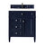 James Martin Furniture Brittany 30'' Single Vanity in Victory Blue w/ 3cm (1-3/8'') Thick White Zeus Quartz Top