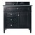 James Martin Furniture Brittany 36'' Single Vanity in Black Onyx with 3cm (1-3/8'' ) Thick Cala Blue Quartz Top and Rectangle Undermount Sink