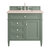 James Martin Furniture Brittany 36'' Single Vanity in Smokey Celadon with 3cm (1-3/8'' ) Thick Eternal Marfil Top and Rectangle Undermount Sink