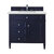 James Martin Furniture Brittany 36'' Single Vanity in Victory Blue with 3cm (1-3/8'' ) Thick Ethereal Noctis Quartz Top and Rectangle Undermount Sink