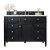 James Martin Furniture 48" Black Onyx w/ Carrara Marble Top Front Product View