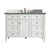 James Martin Furniture Brittany 48'' Single Vanity in Bright White with 3cm (1-3/8'' ) Thick Cala Blue Quartz Top and Rectangle Undermount Sink