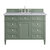 James Martin Furniture Brittany 48'' Single Vanity in Smokey Celadon with 3cm (1-3/8'' ) Thick Carrara Marble Top and Rectangle Undermount Sink