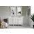 James Martin Furniture Brittany 60'' Bright White w/ White Zeus Top Front View