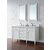 James Martin Furniture Brittany 60'' Bright White w/ White Zeus Top Angle View