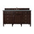 James Martin Furniture Brittany 60'' Single Vanity in Burnished Mahogany with 3cm (1-3/8'' ) Thick Cala Blue Quartz Top and Rectangle Undermount Sink