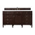 James Martin Furniture Brittany 60'' Burnished Mahogany Single Vanity w/ 3cm (1-3/8'') Thick White Zeus Quartz Top