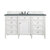 James Martin Furniture Brittany 60'' Single Vanity in Bright White with 3cm (1-3/8'' ) Thick Cala Blue Quartz Top and Rectangle Undermount Sink