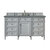 James Martin Furniture Brittany 60'' Single Vanity in Urban Gray with 3cm (1-3/8'' ) Thick Cala Blue Quartz Top and Rectangle Undermount Sink