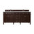 James Martin Furniture Brittany 72''  Double Vanity in Burnished Mahogany with 3cm (1-3/8'' ) Thick Ethereal Noctis Quartz Top and Rectangle Sinks