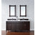 James Martin Furniture Brittany 72'' Burnished Mahogany w/ White Zeus Top Front View