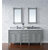 James Martin Furniture Brittany 72'' Urban Gray w/ White Zeus Top Front View