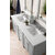 James Martin Furniture Brittany 72'' Urban Gray w/ White Zeus Top View