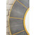 James Martin Furniture Compass 35-1/2" Dia. Circular Mirror, Crimson Gold and Shagreen Platinum