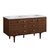 James Martin Furniture Amberly 60'' Double Vanity in Mid-Century Walnut with 3cm (1-3/8'') Thick Arctic Fall Top and Rectangle Undermount Sinks